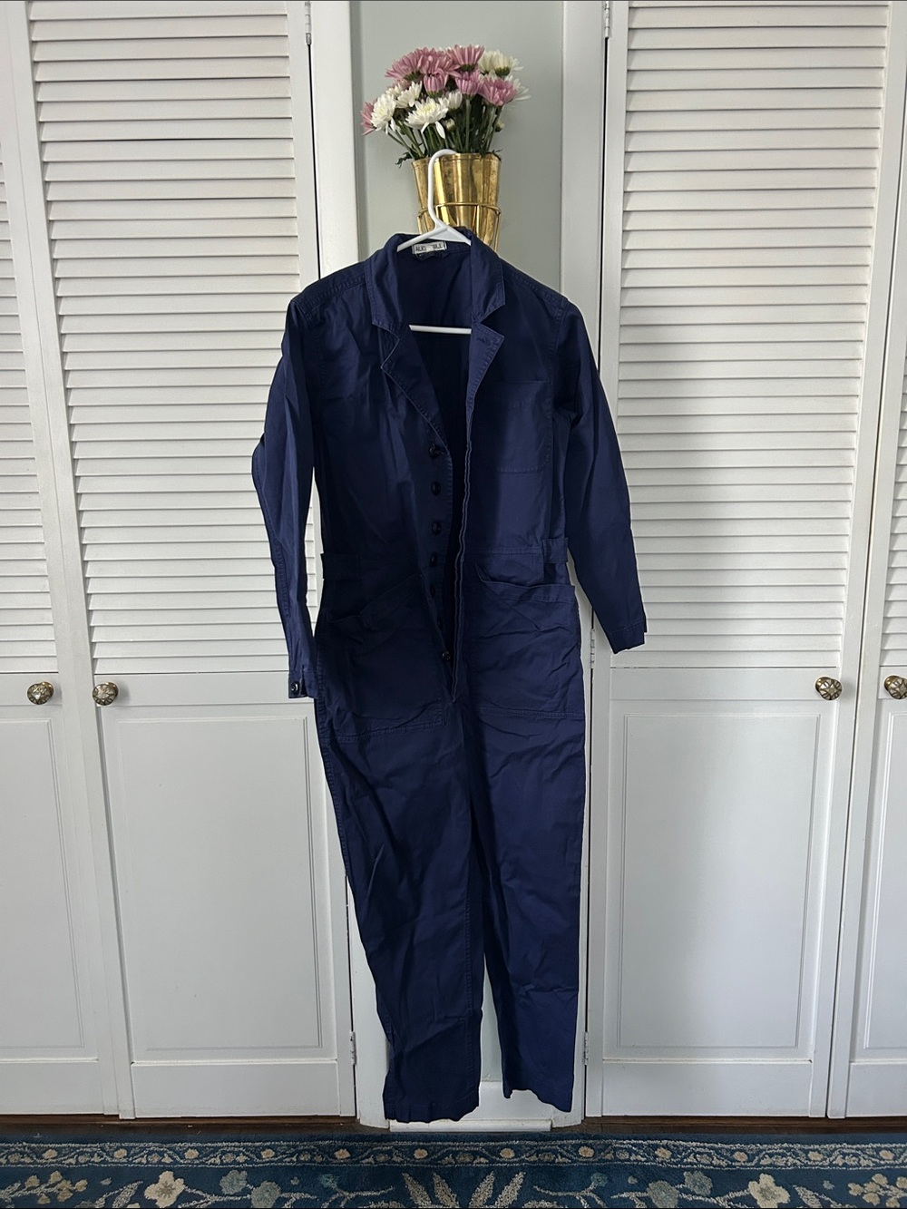 Alex Mill Navy Utility Jumpsuit, Small